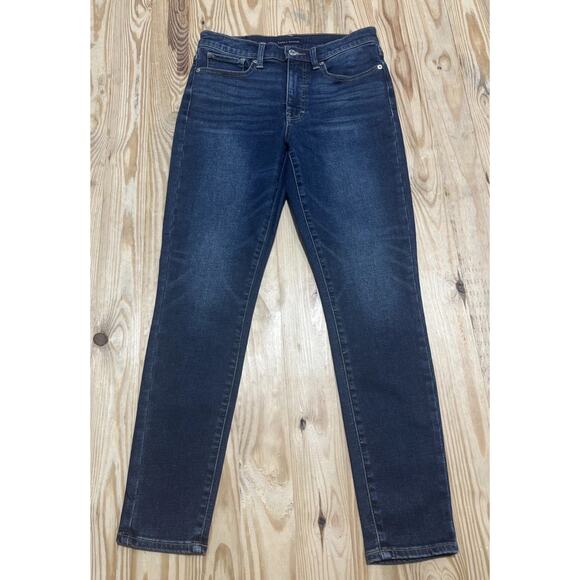 Lucky Brand Womens High Rise Skinny Bridgette Dark Wash 8/29x28 Ankle Jeans - Picture 1 of 7